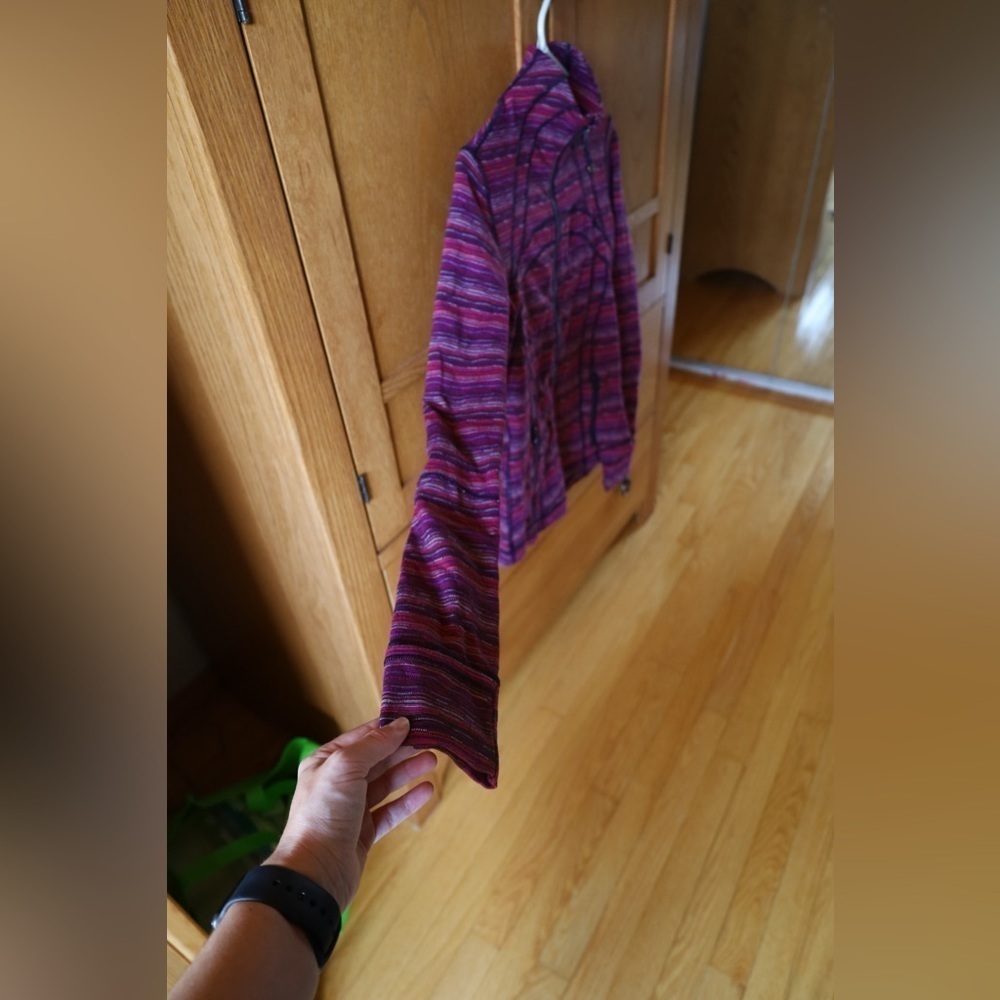 Lululemon Define Jacket in Space Dye Twist Regal Plum Alarming Womens Size 6 - Picture 9 of 11